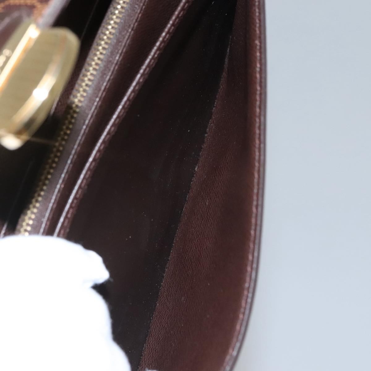 Louis Vuitton Sistina Wallet Damier, BROWN, CANVAS, Wallets