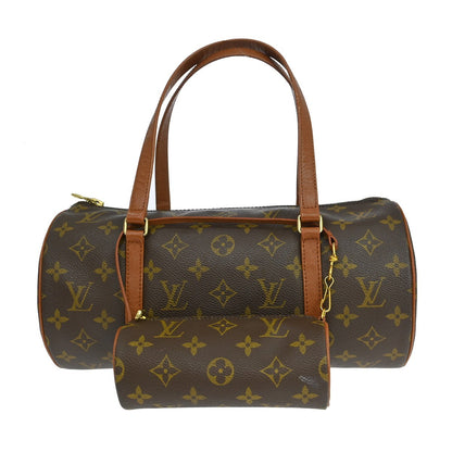 Louis Vuitton Papillon Handbag Monogram Canvas, Brown, Canvas, Handbag