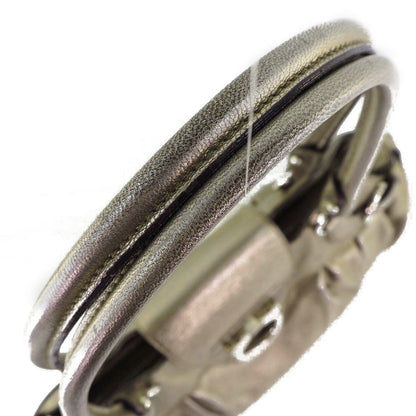 Salvatore Ferragamo Marisa Satchel Leather, GOLD, LEATHER, Handbag