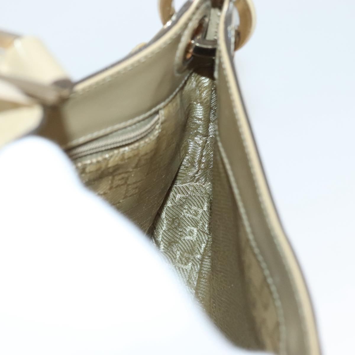 Gucci Vintage Jackie Handbag Leather, BEIGE, LEATHER, Handbag