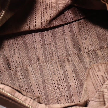 Salvatore Ferragamo Sofia Satchel Leather, BROWN, LEATHER, Handbag