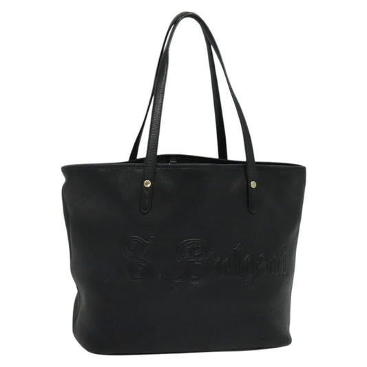 Bvlgari Tote Sotirio Leather, BLACK, LEATHER, Tote bag