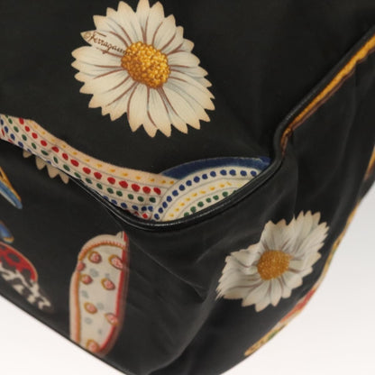 Salvatore Ferragamo Vintage Tote bag Canvas, BLACK, CANVAS, Tote bag