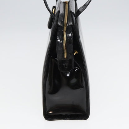 Salvatore Ferragamo Vala Shoulder Bag Patent Leather, BLACK, PATENT_LEATHER, Shoulder bag