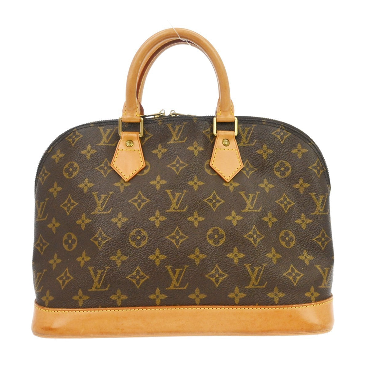 Louis Vuitton Alma Handbag Monogram Canvas, Brown, Canvas, Handbag