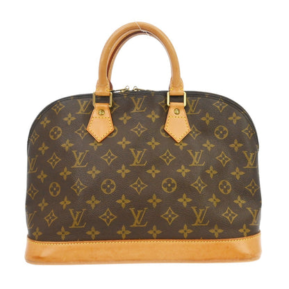 Louis Vuitton Alma Handbag Monogram Canvas, Brown, Canvas, Handbag