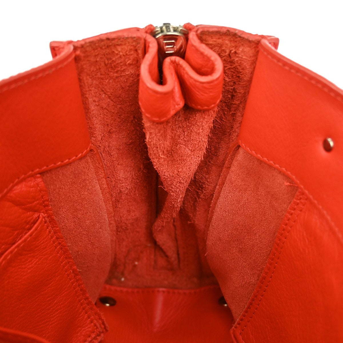 Balenciaga Papier A4 Zip Around Classic Studs Bag Leather, RED, LEATHER, Tote bag