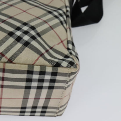 Burberry Nova Check Blue Label Nylon, Beige, Nylon, Shoulder Bag