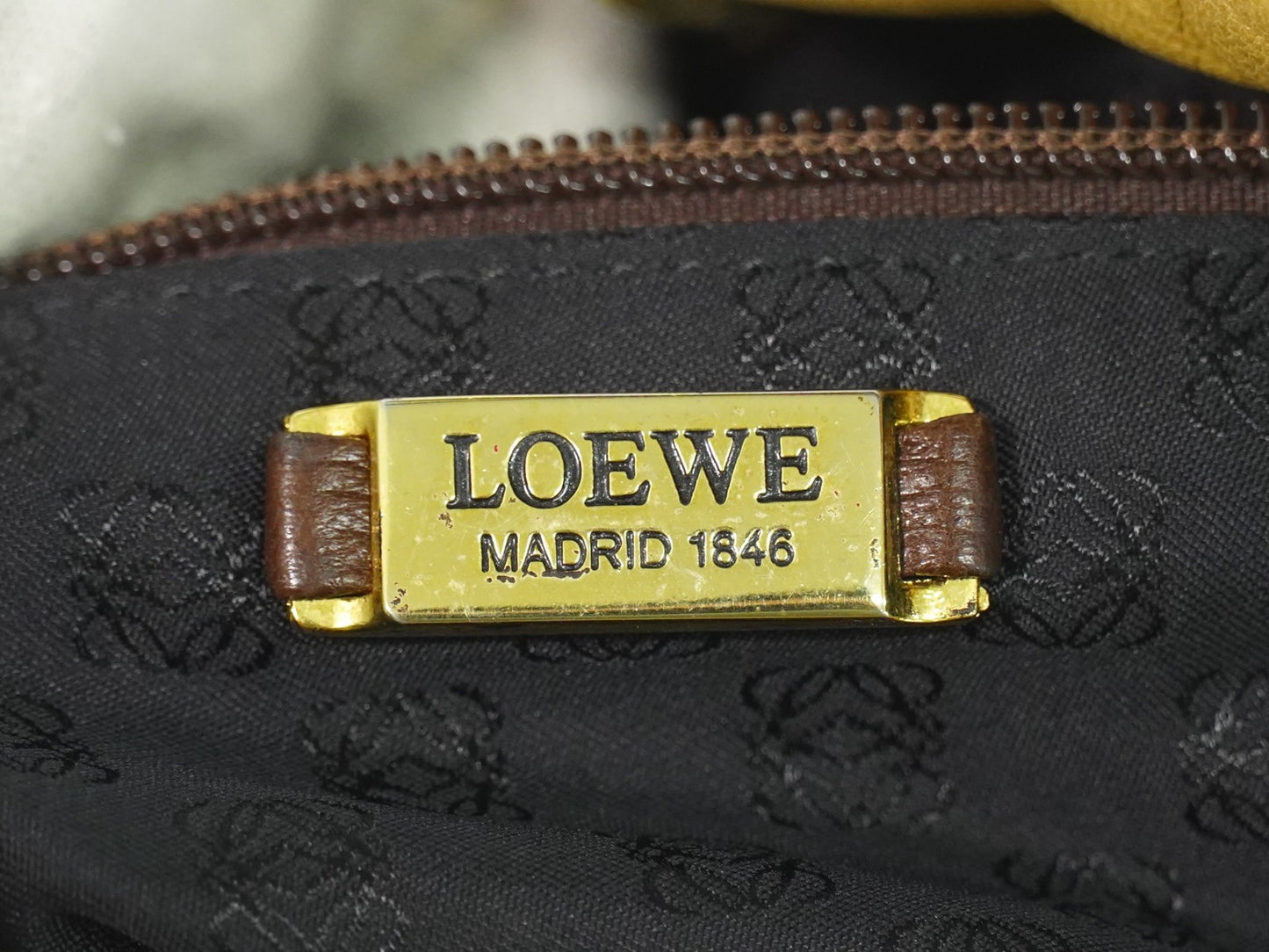 Loewe Anagram Tote Leather, Beige, Leather, Tote Bag