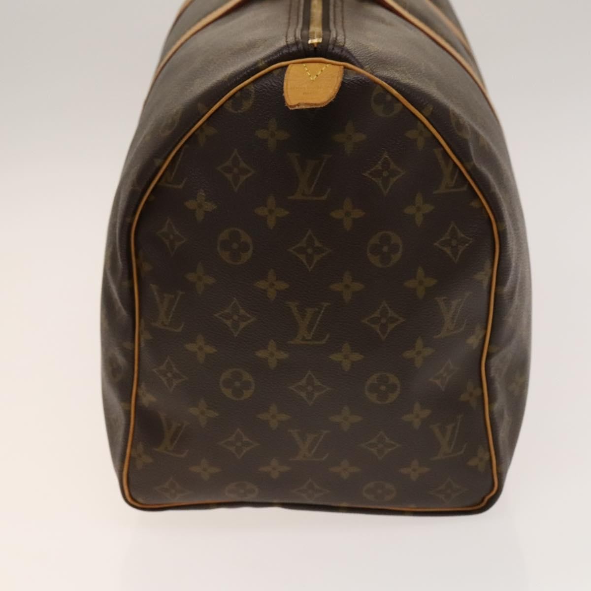 Louis Vuitton Keepall Bag Monogram Canvas, BROWN, CANVAS, Travel bag