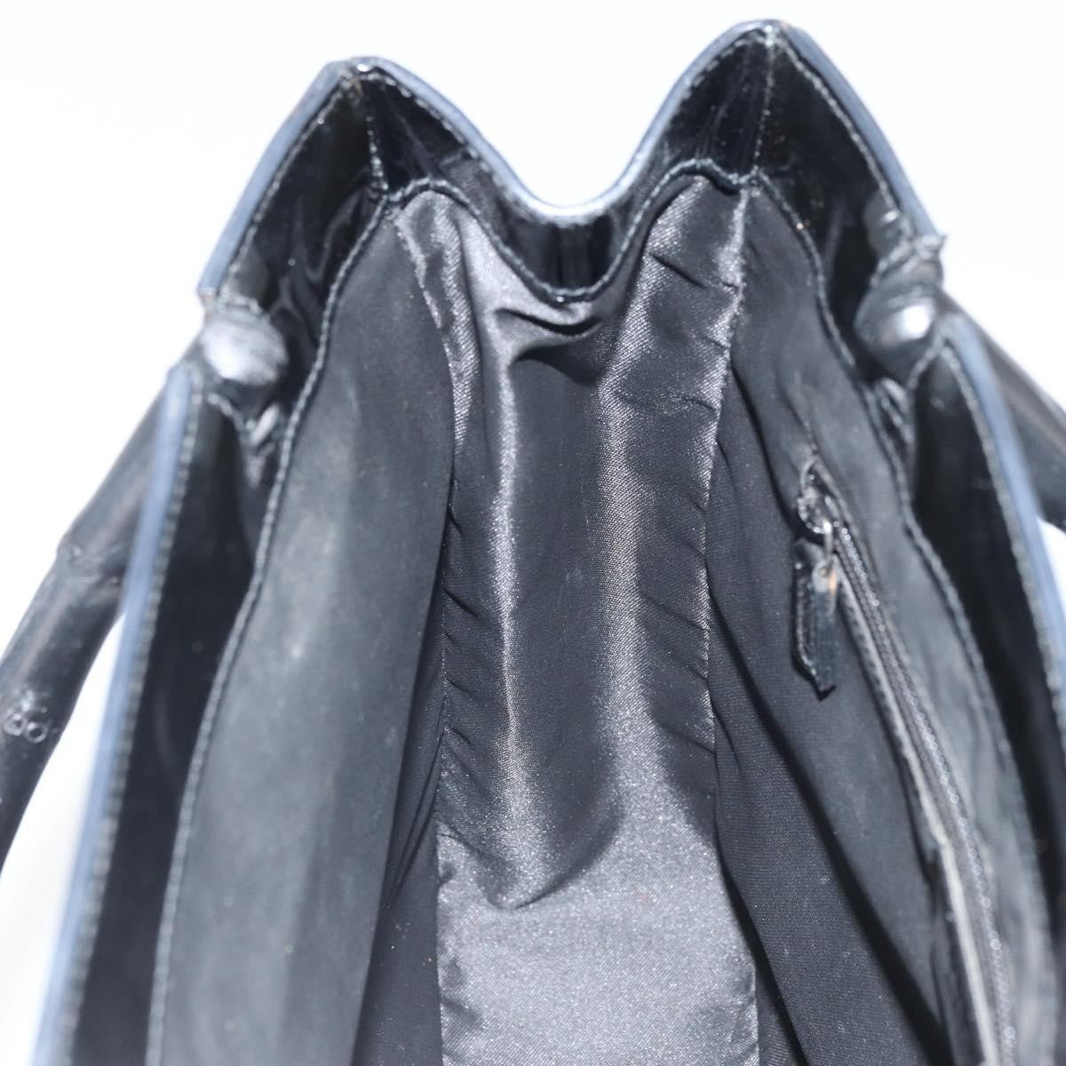 Gucci Vintage Bamboo Handle Bag Patent leather, BLACK, PATENT_LEATHER, Handbag