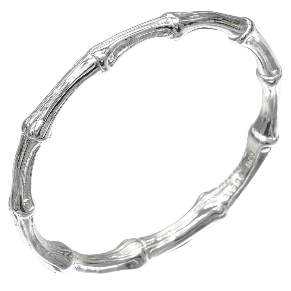 Tiffany & Co. Bamboo Bangle Bracelet Sterling Silver, SILVER, SILVER, Bracelet