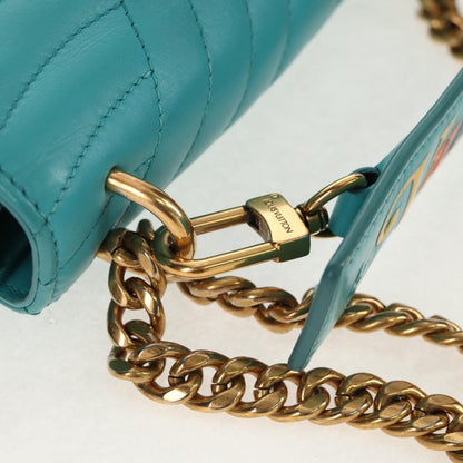 Louis Vuitton New Wave Chain Bag Quilted Leather, Blue, Leather, Shoulder Bag