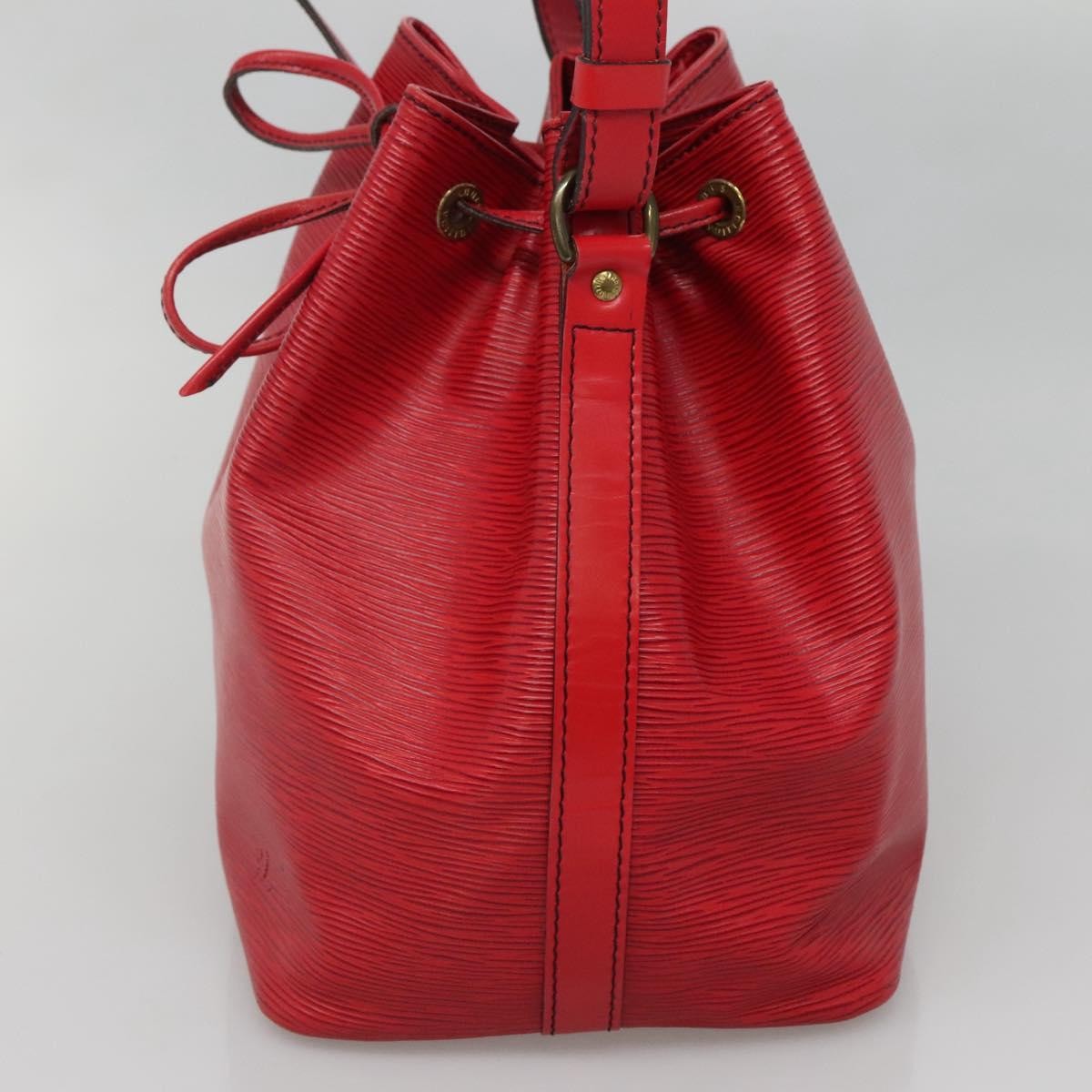 Louis Vuitton Bicolor Petit Noe Handbag Epi Leather, RED, LEATHER, Shoulder bag