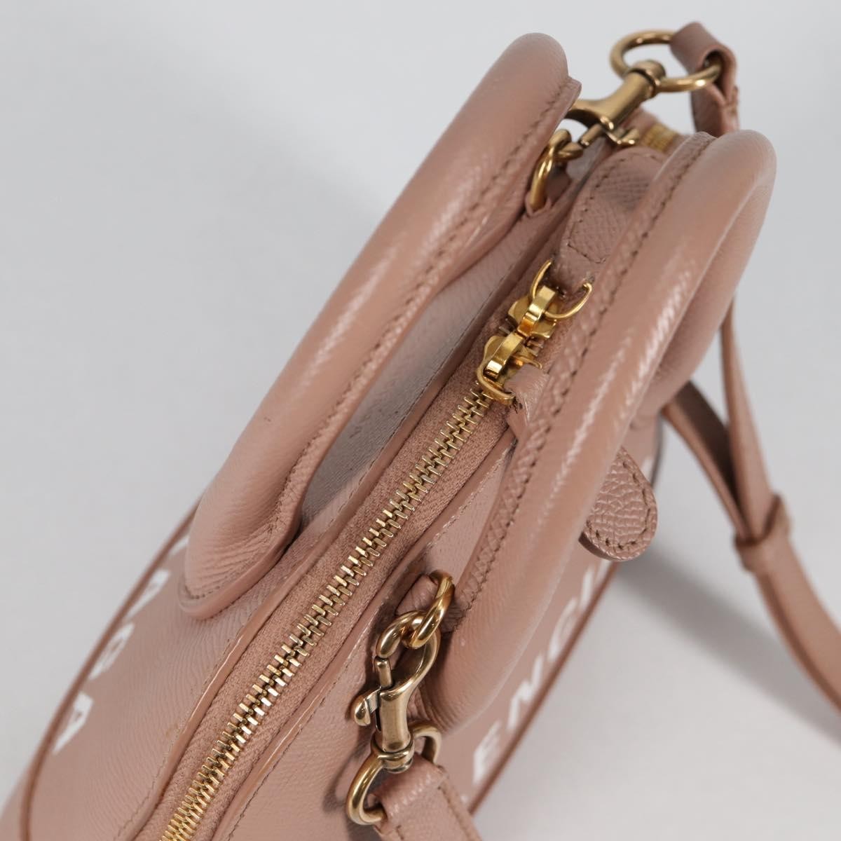 Balenciaga Logo Ville Bag Leather, PINK, LEATHER, Handbag