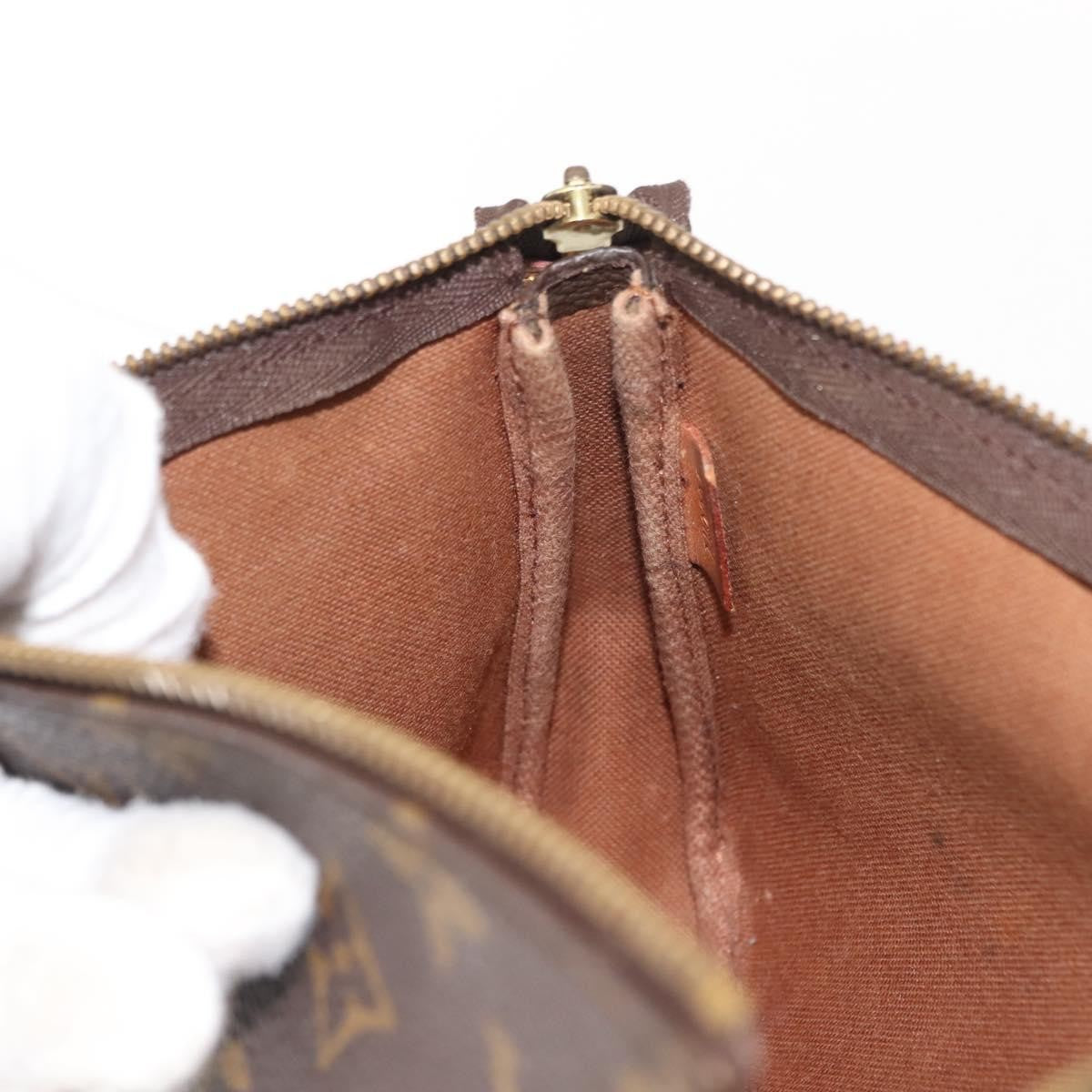 Louis Vuitton Pochette Accessoires NM Monogram Canvas, BROWN, CANVAS, Clutche & pouche