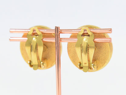 Chanel CC Hoop Clip-On Earrings Crystal Embellished Metal, GOLD, GOLD_PLATED, Earrings