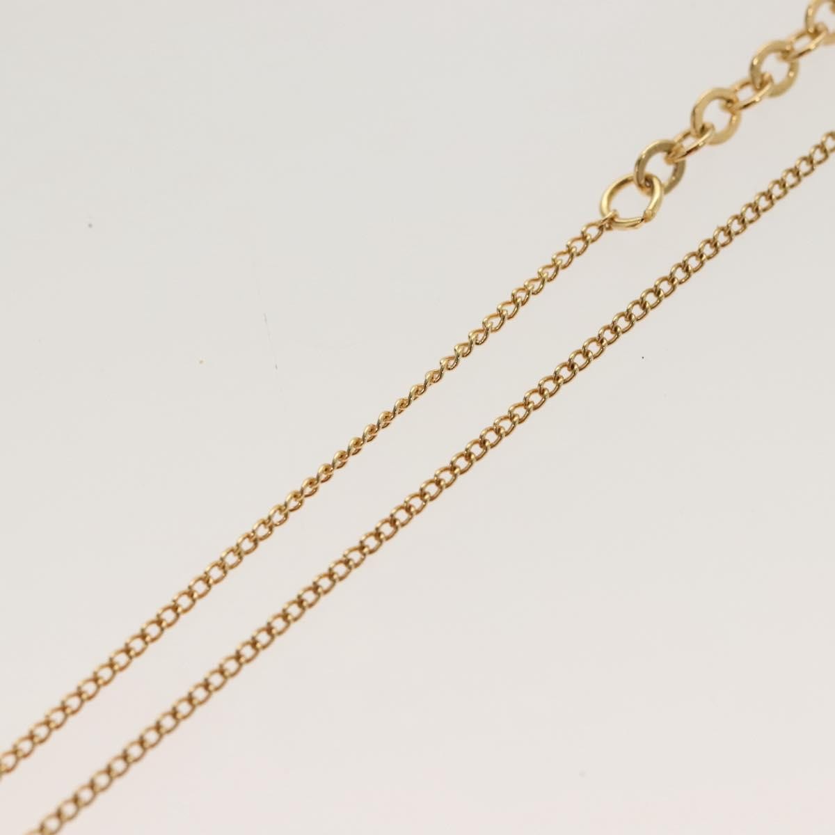 Christian Dior CD Round Pendant Necklace Metal, GOLD, METAL, Necklace