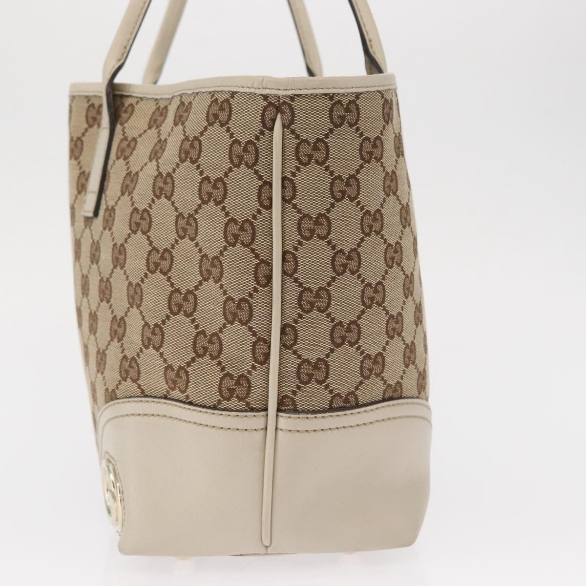 Gucci New Britt Tote GG Canvas, BEIGE, CANVAS, Tote bag