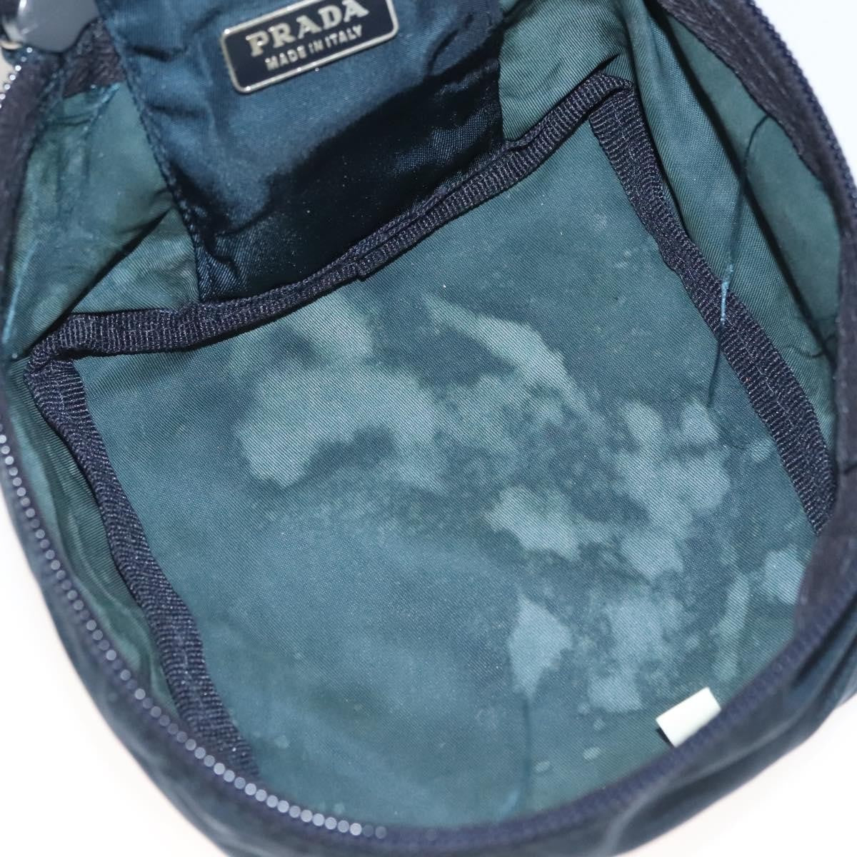 Prada Zip Around Toiletry Bag Tessuto, Navy, Nylon, Clutch
