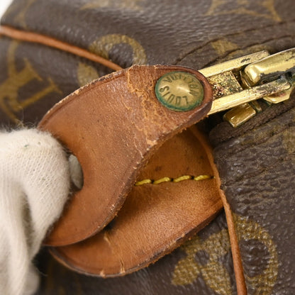 Louis Vuitton Speedy Handbag Monogram Canvas, BROWN, CANVAS, Handbag
