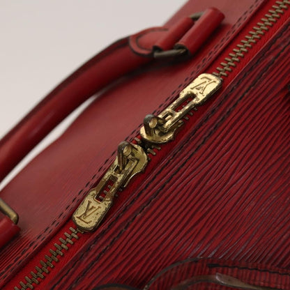 Louis Vuitton Keepall Bag Epi Leather, RED, LEATHER, Travel bag