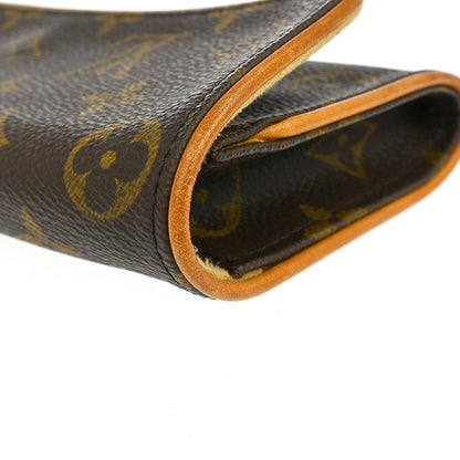 Louis Vuitton Twin Handbag Monogram Canvas, Brown, Canvas, Clutch