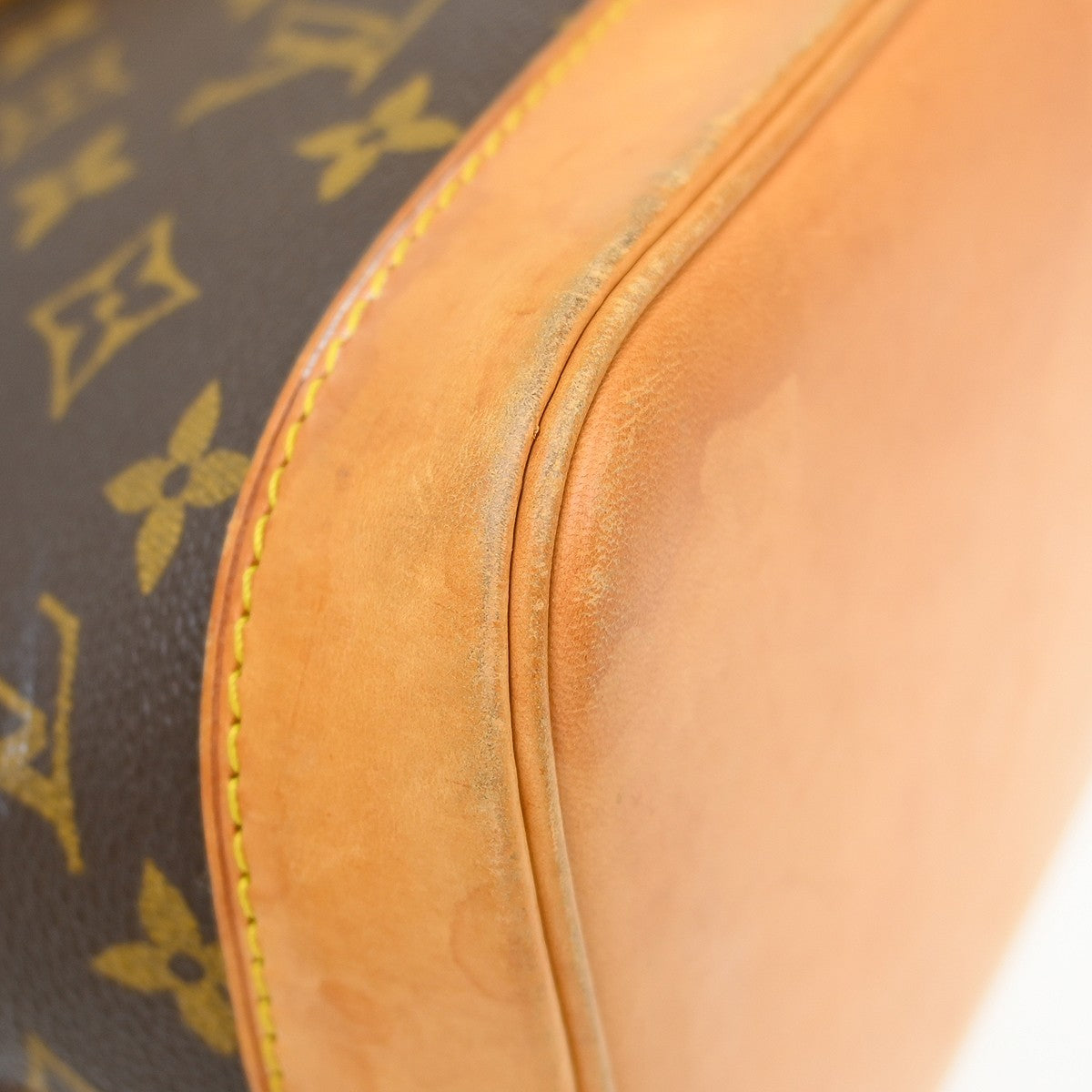 Louis Vuitton Alma Handbag Monogram Canvas, Brown, Canvas, Handbag