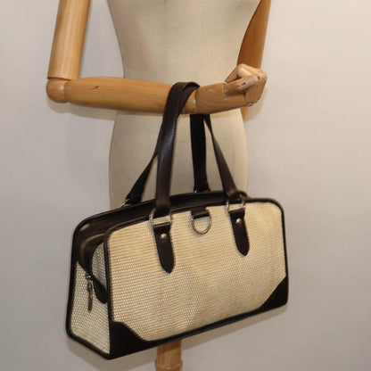 Burberry Vintage Handbag Leather, BEIGE, WOOD, Handbag