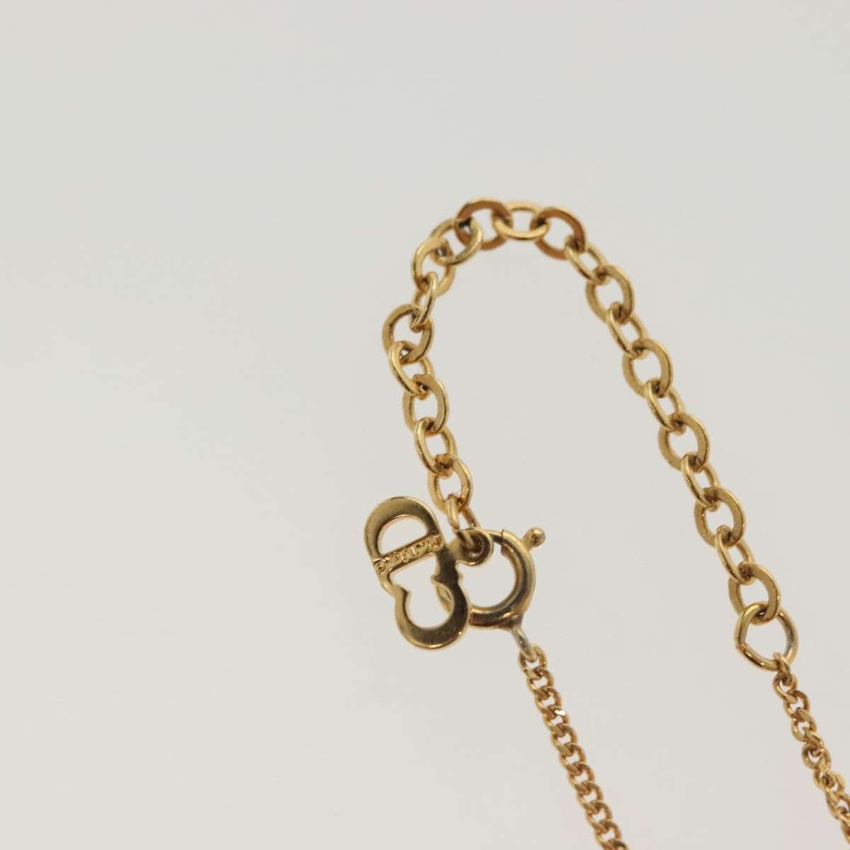 Christian Dior CD Pendant Necklace Gold-plated, GOLD, METAL, Necklace