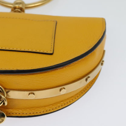 Chloe Nile Crossbody Bag Leather, YELLOW, LEATHER, Crossbody bag
