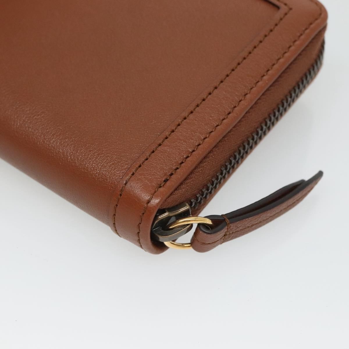 Gucci Diana Zip Around Wallet Leather, BROWN, LEATHER, Wallets