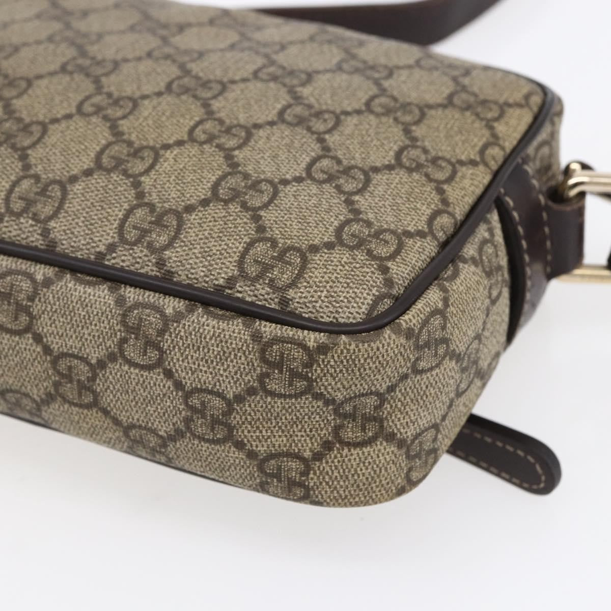 Gucci Front Zip Crossbody GG Canvas, BEIGE, CANVAS, Shoulder bag