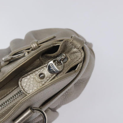 Salvatore Ferragamo Marisa Satchel Leather, SILVER, LEATHER, Shoulder bag