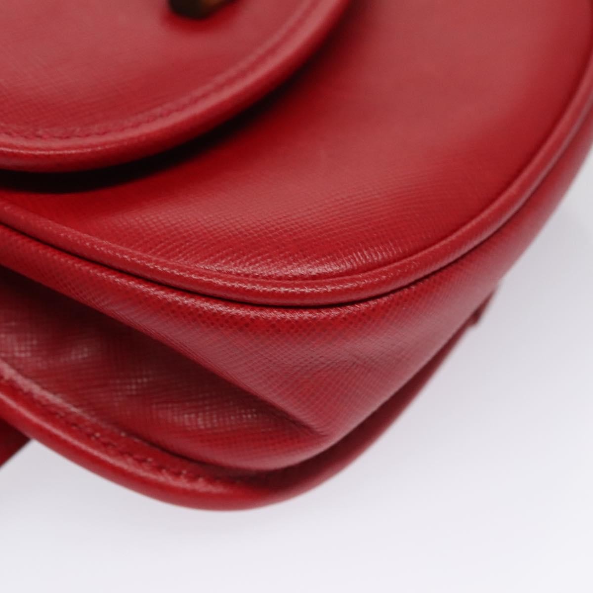 Gucci Bamboo 1947 Belt Bag Leather, RED, LEATHER, Clutche & pouche