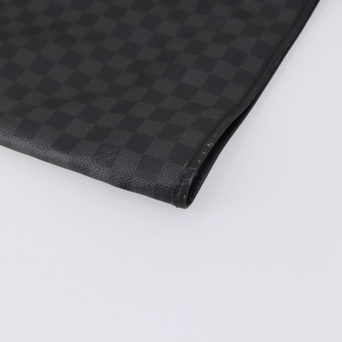 Louis Vuitton Garment Cover Damier Graphite, GRAY, CANVAS, Travel bag