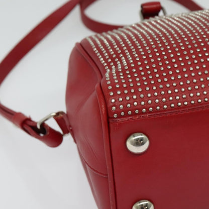 Saint Laurent Classic Baby Duffle Bag Leather, RED, LEATHER, Travel bag