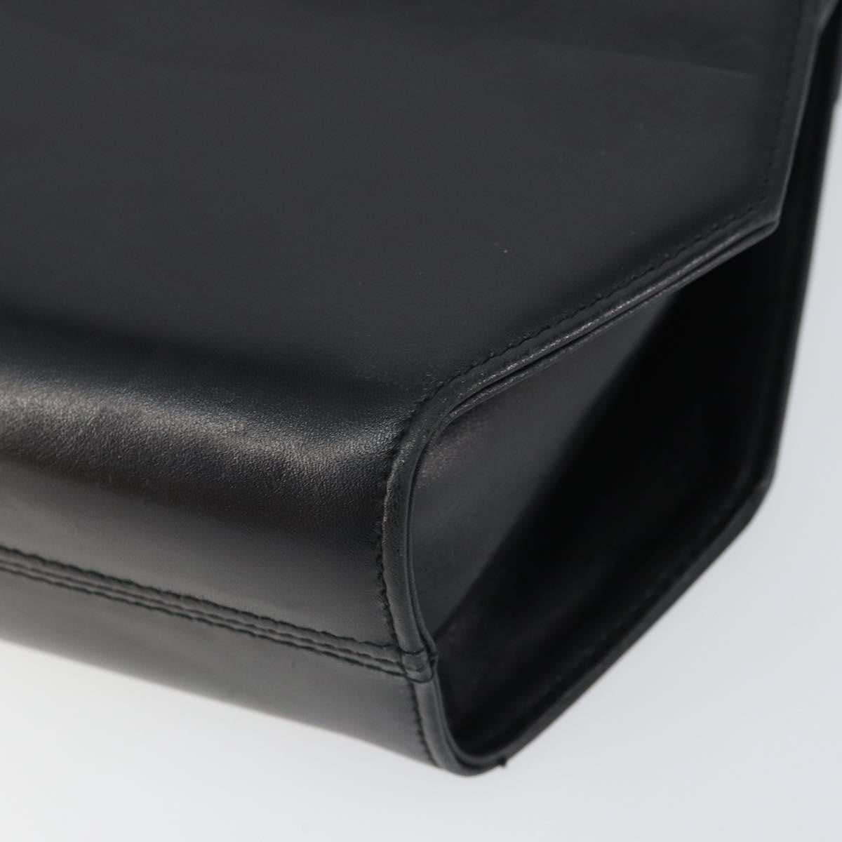 Salvatore Ferragamo Vintage Shoulder Bag Leather, BLACK, LEATHER, Shoulder bag