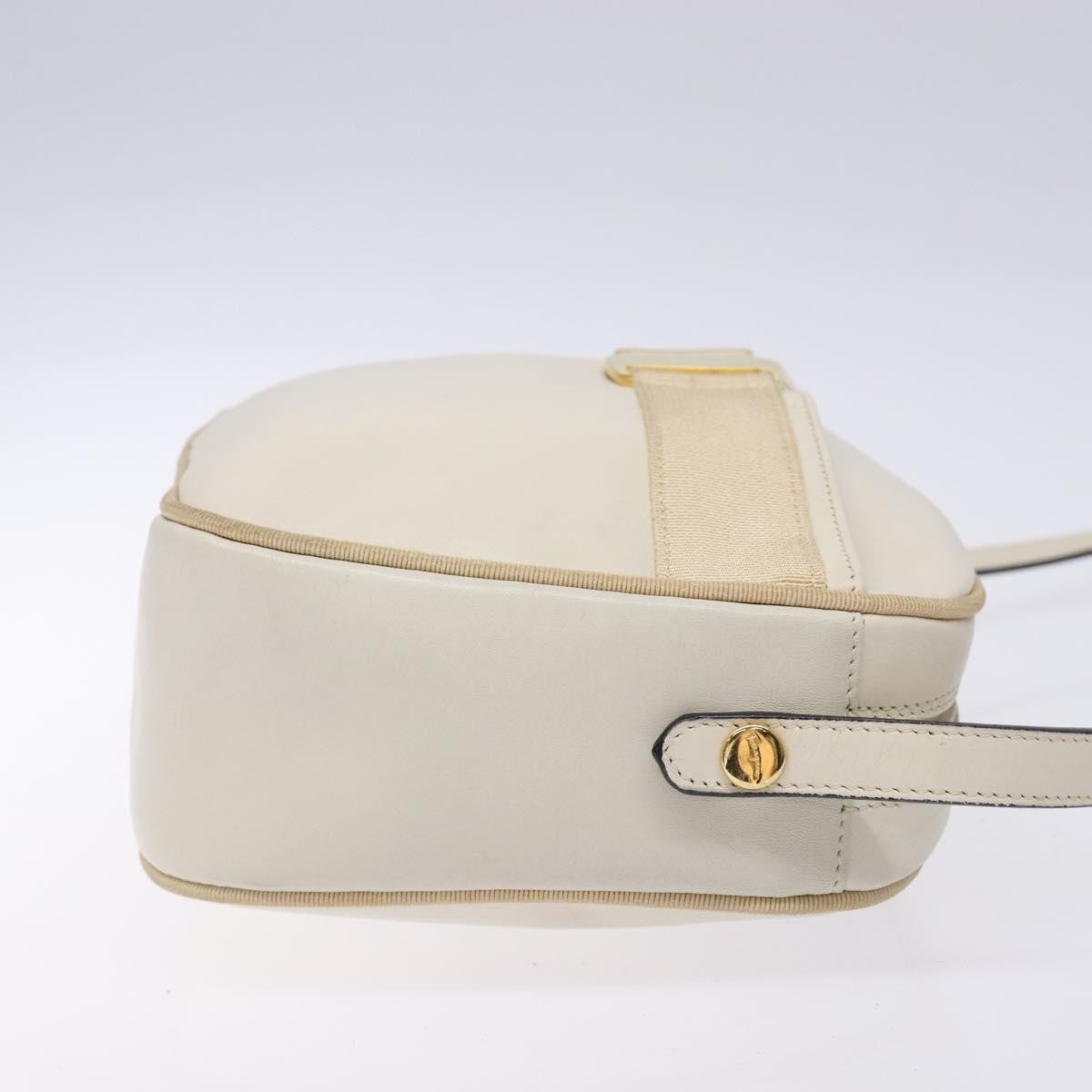 Salvatore Ferragamo Vala Shoulder Bag Leather, BEIGE, LEATHER, Shoulder bag
