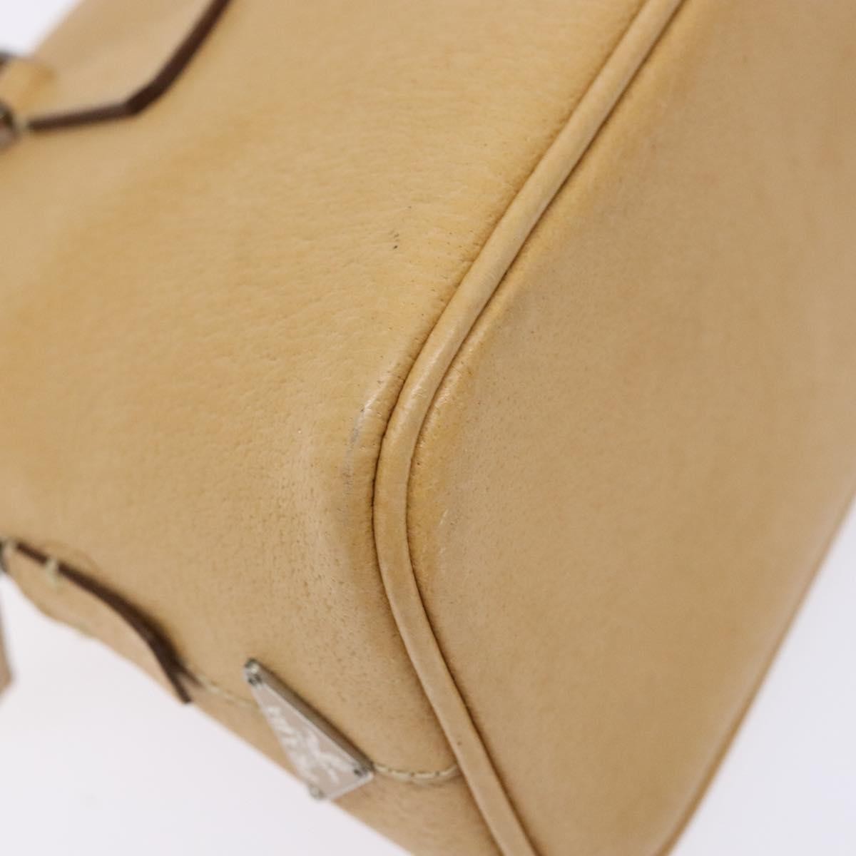Prada Cuir Promenade Bag Saffiano Leather, BEIGE, LEATHER, Handbag