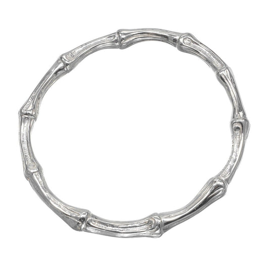 Tiffany & Co. Bamboo Bangle Bracelet Sterling Silver, SILVER, SILVER, Bracelet