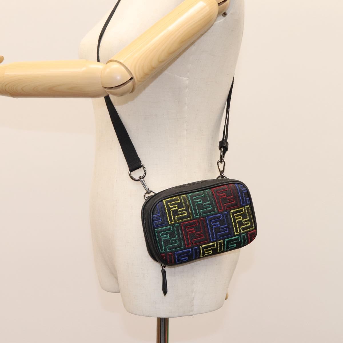 Fendi Camera Bag Zucca Embossed Leather, MULTICOLOUR, LEATHER, Crossbody bag