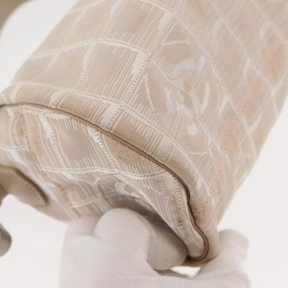 Chanel Travel Line Barrel Bag Nylon, BEIGE, NYLON, Shoulder bag