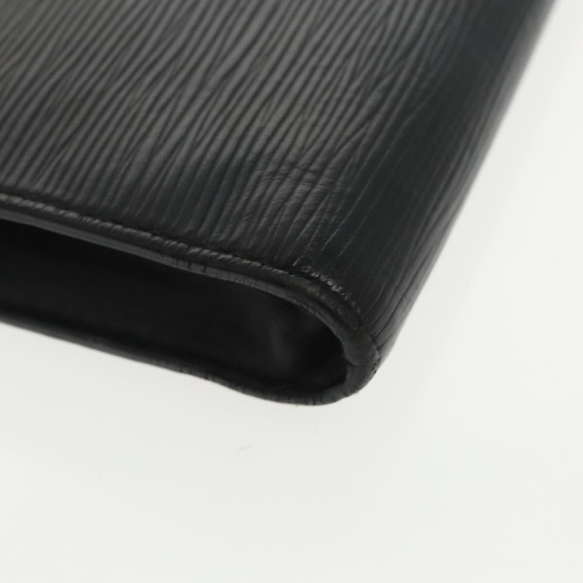 Louis Vuitton Pochette Jour Initials Epi Leather, BLACK, LEATHER, Clutche & pouche