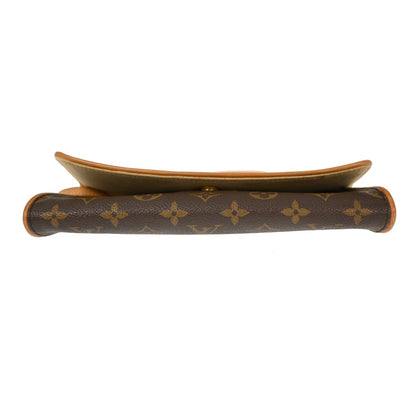 Louis Vuitton Twin Handbag Monogram Canvas, BROWN, CANVAS, Clutche & pouche