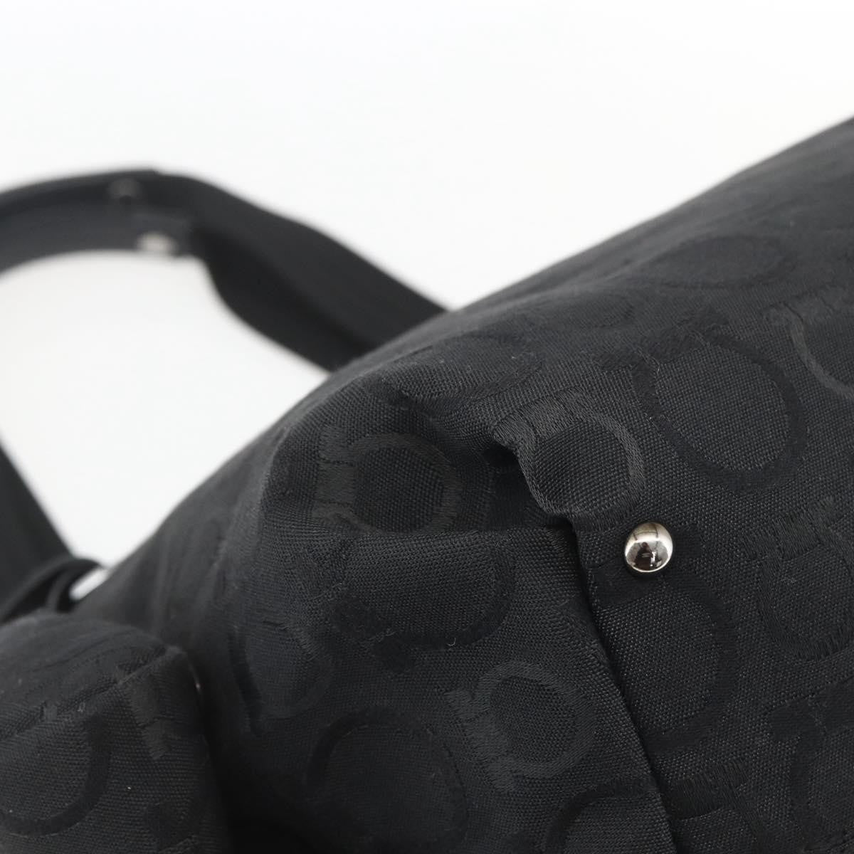 Salvatore Ferragamo Gancini Tote Nylon, Black, Nylon, Tote Bag