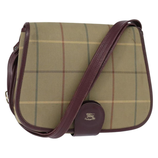 Burberry Nova check Shoulder bag Canvas, BEIGE, CANVAS, Shoulder bag