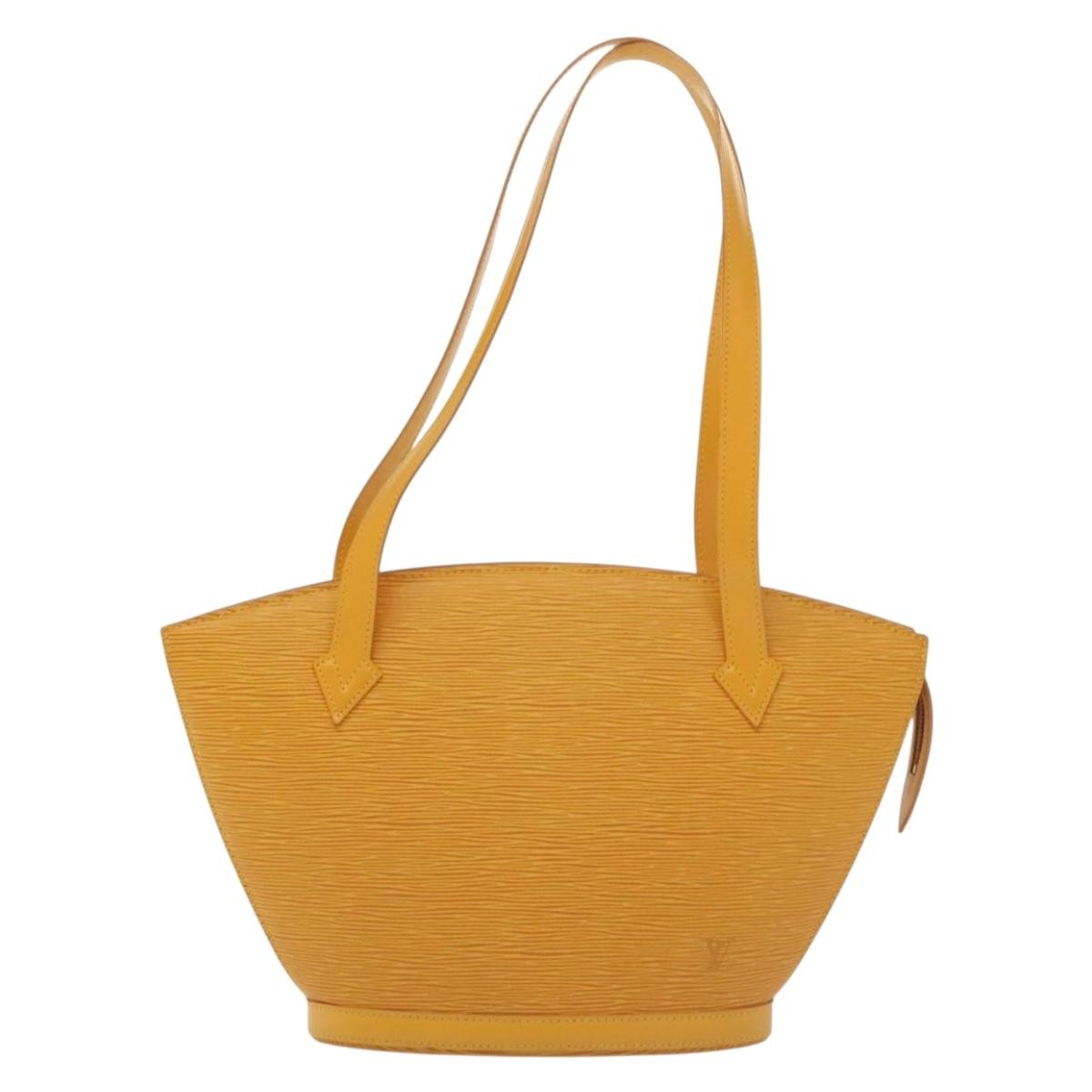 Louis Vuitton Saint Jacques Handbag Epi Leather, YELLOW, LEATHER, Handbag