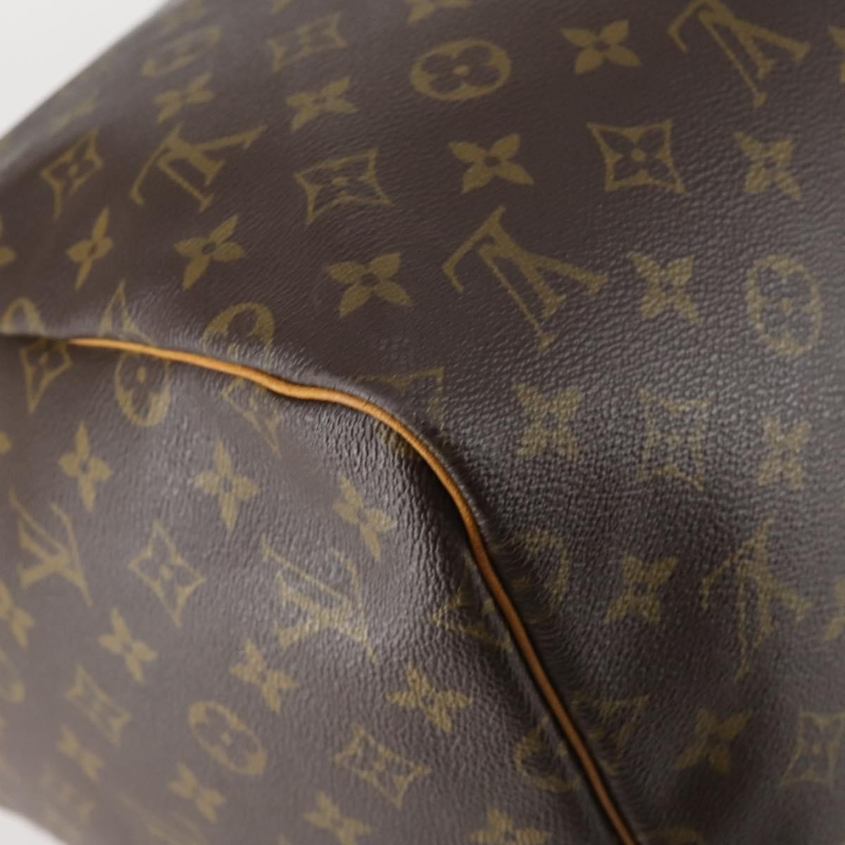 Louis Vuitton Keepall Bandouliere Bag Monogram Canvas, BROWN, CANVAS, Travel bag