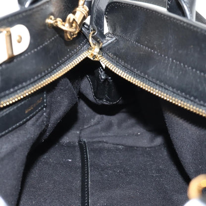 Chloe Alice Satchel Leather, WHITE, LEATHER, Handbag